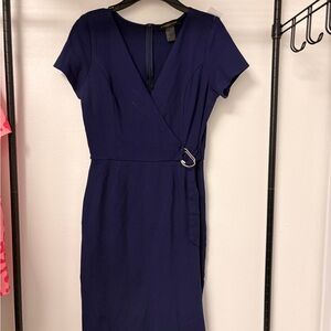 Slate & Willow Deep Blue Midi Dress